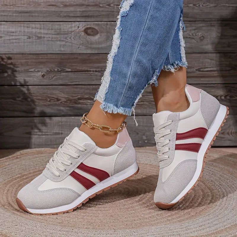 Victoria | Women's Orthopedic Cushioned Lace-Up Low-Top Sneakers