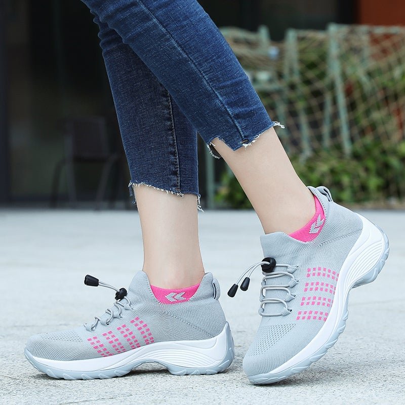Emma | Women's Orthopedic Cushioned Lace-Up Platform Sneakers