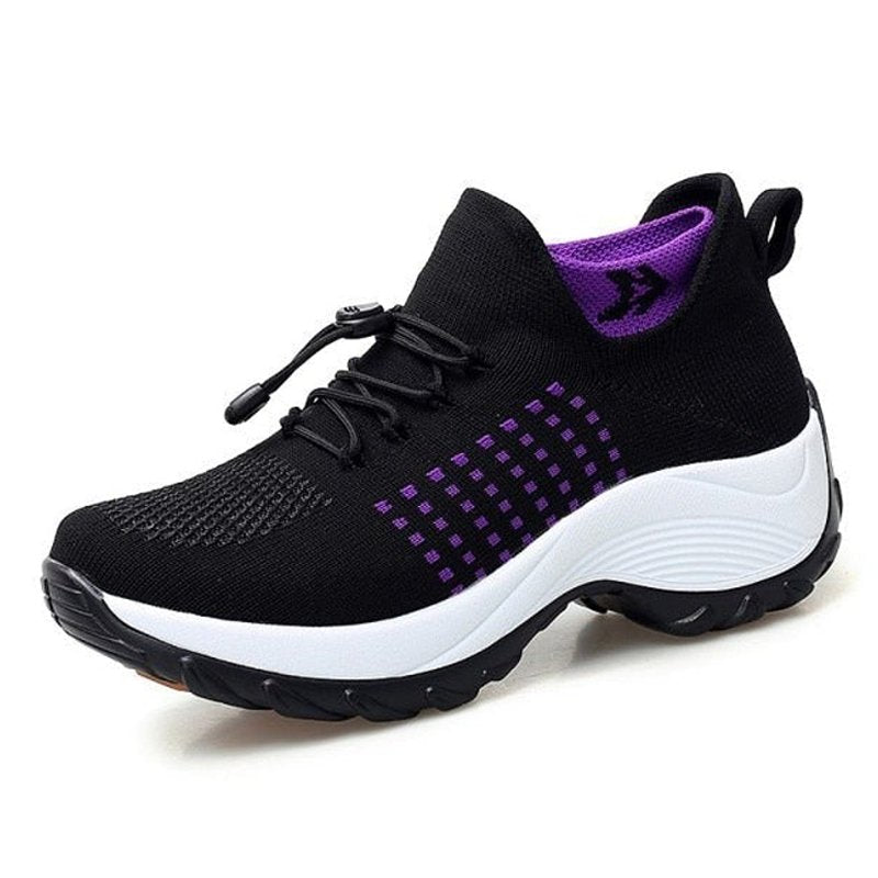 Emma | Women's Orthopedic Cushioned Lace-Up Platform Sneakers