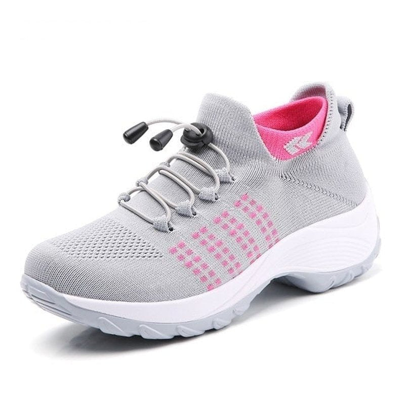 Emma | Women's Orthopedic Cushioned Lace-Up Platform Sneakers