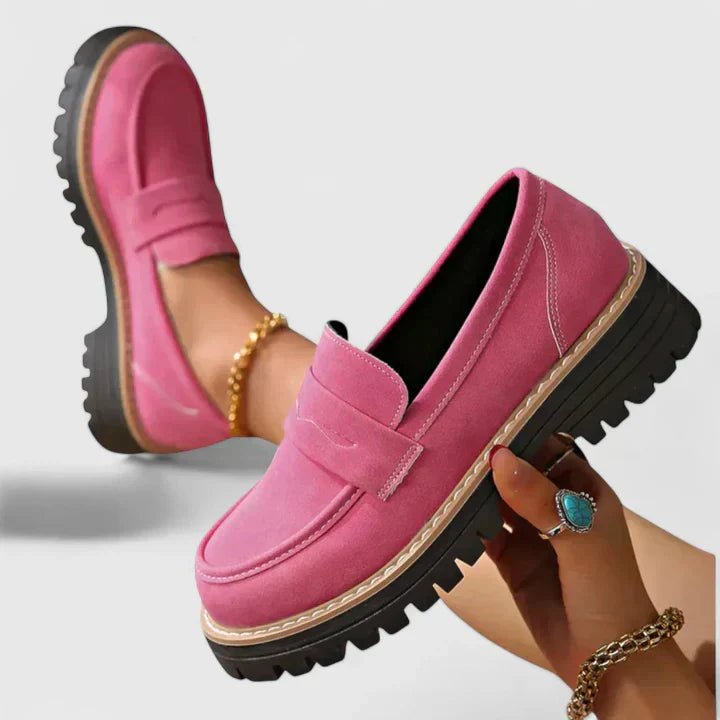 Aria | Women's Orthopedic Cushioned Slip-On Platform Loafers