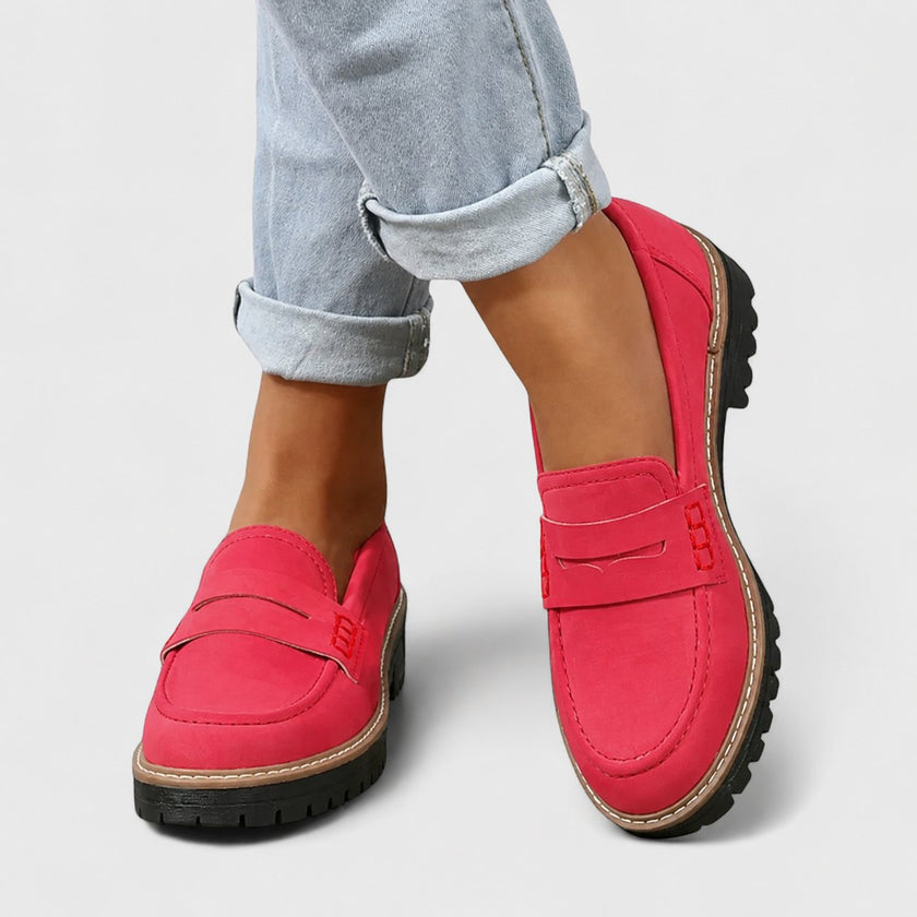 Aria | Women's Orthopedic Cushioned Slip-On Platform Loafers