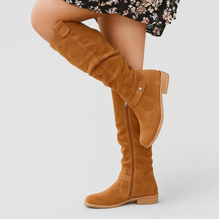 Harper | Women's Orthopedic Knee-High Suede Boots