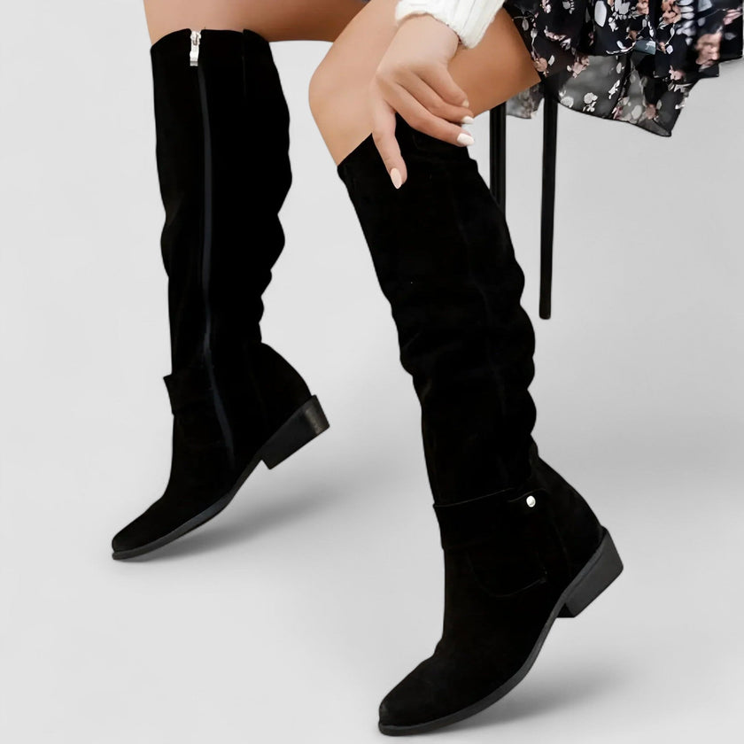 Harper | Women's Orthopedic Knee-High Suede Boots