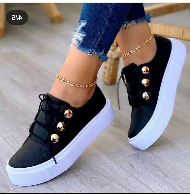 Nienke | Women's Orthopedic Round-Toe Platform Sneakers