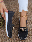 Luna | Women's Orthopedic Slip-On Gold-Bit Loafers Non-Slip Flat