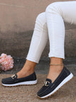 Luna | Women's Orthopedic Slip-On Gold-Bit Loafers Non-Slip Flat
