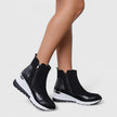 Penelope | Women's Orthopedic Wedge Ankle Boots Arch-Support Side-Zip Sneaker Booties