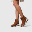 Penelope | Women's Orthopedic Wedge Ankle Boots Arch-Support Side-Zip Sneaker Booties
