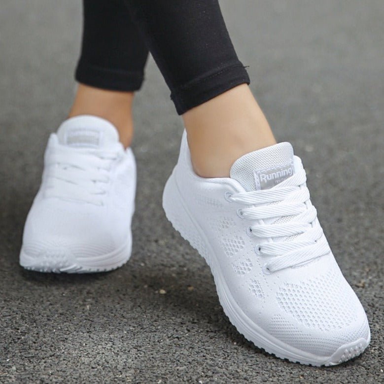 Scarlett | Women's Orthopedic Wide-Toe-Box Breathable Mesh Lace-Up Sneakers