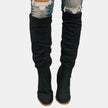 Scarlett | Women's Over-the-Knee Block-Heel Slouchy Ankle Boots