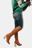 Scarlett | Women's Over-the-Knee Block-Heel Slouchy Ankle Boots