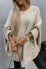 Charlotte | Women's Oversized Batwing Sleeve Knit Sweater Pullover with Crew-Neck for Everyday