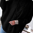 Mia | Women's Oversized Cable Knit High-Neck Pullover Sweater with Turtleneck for Everyday