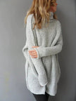Camila | Women's Oversized Chunky Knit Turtleneck Sweater with Roll-Neck for Casual