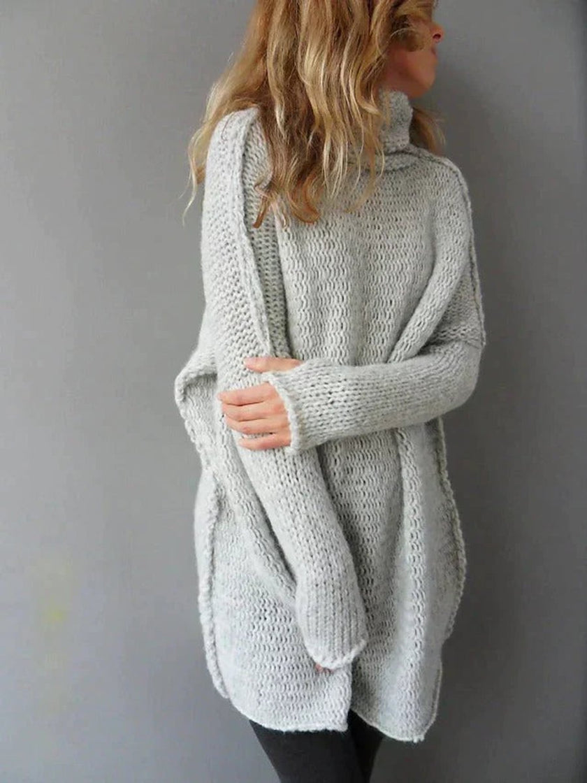Camila | Women's Oversized Chunky Knit Turtleneck Sweater with Roll-Neck for Casual