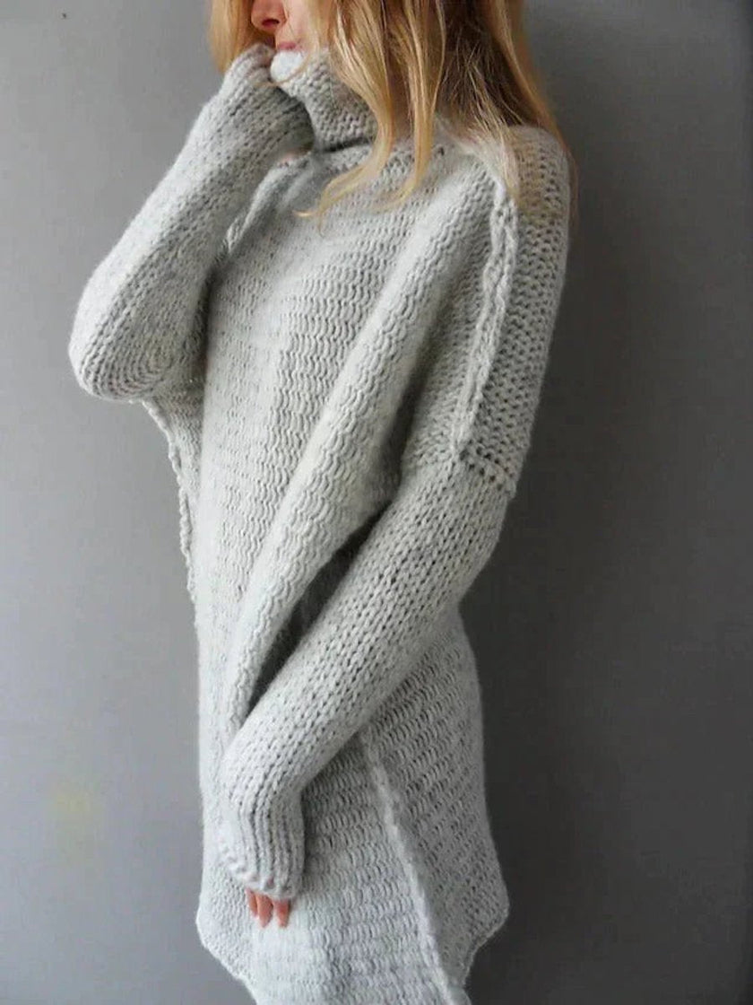 Camila | Women's Oversized Chunky Knit Turtleneck Sweater with Roll-Neck for Casual