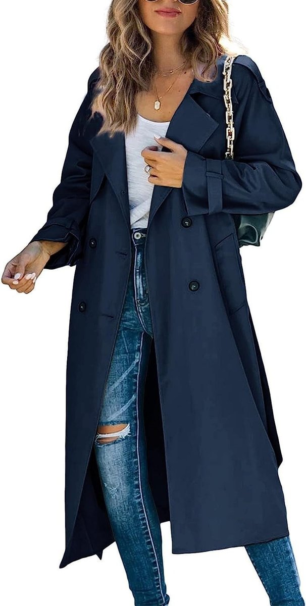 Rosie | Oversized Longline Trench Coat for Women