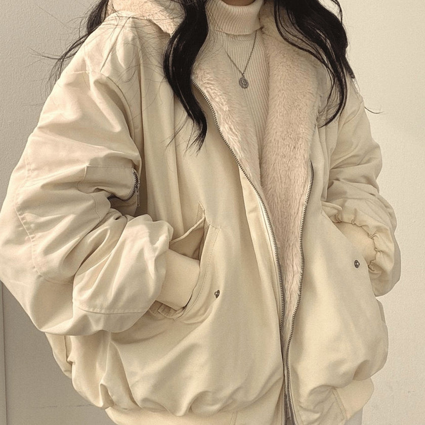 Elke | Women's Oversized Zip-Up Fleece Jacket