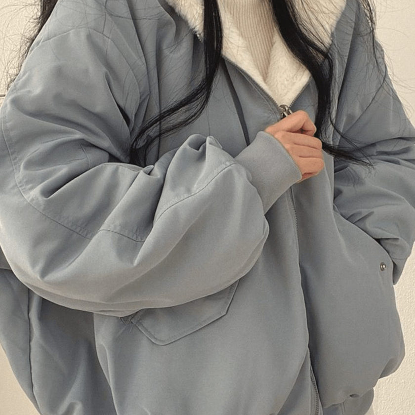 Elke | Women's Oversized Zip-Up Fleece Jacket