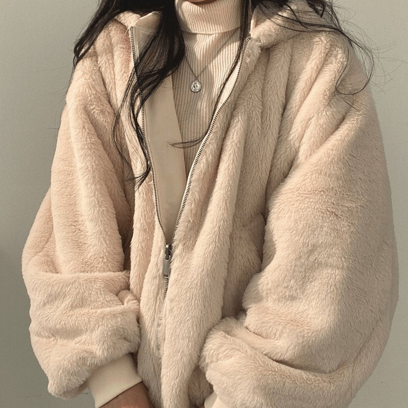 Elke | Women's Oversized Zip-Up Fleece Jacket