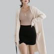 Olivia | Women's Oversized Long Open-Front Knit Cardigan with Cashmere for Layering