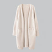 Olivia | Women's Oversized Long Open-Front Knit Cardigan with Cashmere for Layering