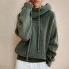 Evi | Women's Oversized Merino Wool Hooded Turtleneck Sweater with Chunky Knit for Everyday