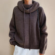 Evi | Women's Oversized Merino Wool Hooded Turtleneck Sweater with Chunky Knit for Everyday