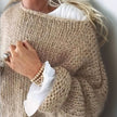 Layla | Women's Oversized Mohair Blend Cosy Knit Sweater with Wrap for Layering