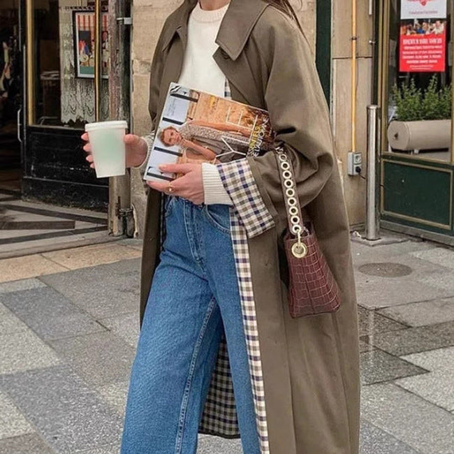 Molly | Oversized Long Trench Coat for Women