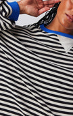 Enya | Women's Oversized Striped Crewneck Jumper Casual Pullover Sweater with Crew-Neck for Winter