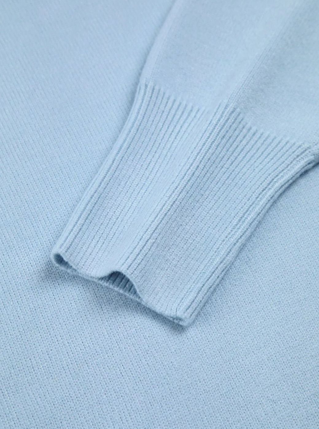 Turtleneck Sweater Oversized Ribbed Knit Elbow Slit Pullover Jumper | Maud