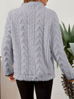 Penelope | Women's Plush Half-Zip Kangaroo Pocket Pullover Sweater with Fleece for Layering