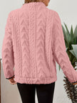 Penelope | Women's Plush Half-Zip Kangaroo Pocket Pullover Sweater with Fleece for Layering