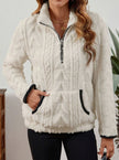 Penelope | Women's Plush Half-Zip Kangaroo Pocket Pullover Sweater with Fleece for Layering