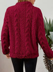 Penelope | Women's Plush Half-Zip Kangaroo Pocket Pullover Sweater with Fleece for Layering