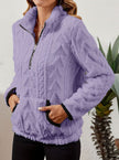 Penelope | Women's Plush Half-Zip Kangaroo Pocket Pullover Sweater with Fleece for Layering