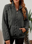 Penelope | Women's Plush Half-Zip Kangaroo Pocket Pullover Sweater with Fleece for Layering
