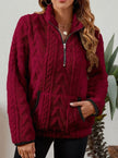 Penelope | Women's Plush Half-Zip Kangaroo Pocket Pullover Sweater with Fleece for Layering