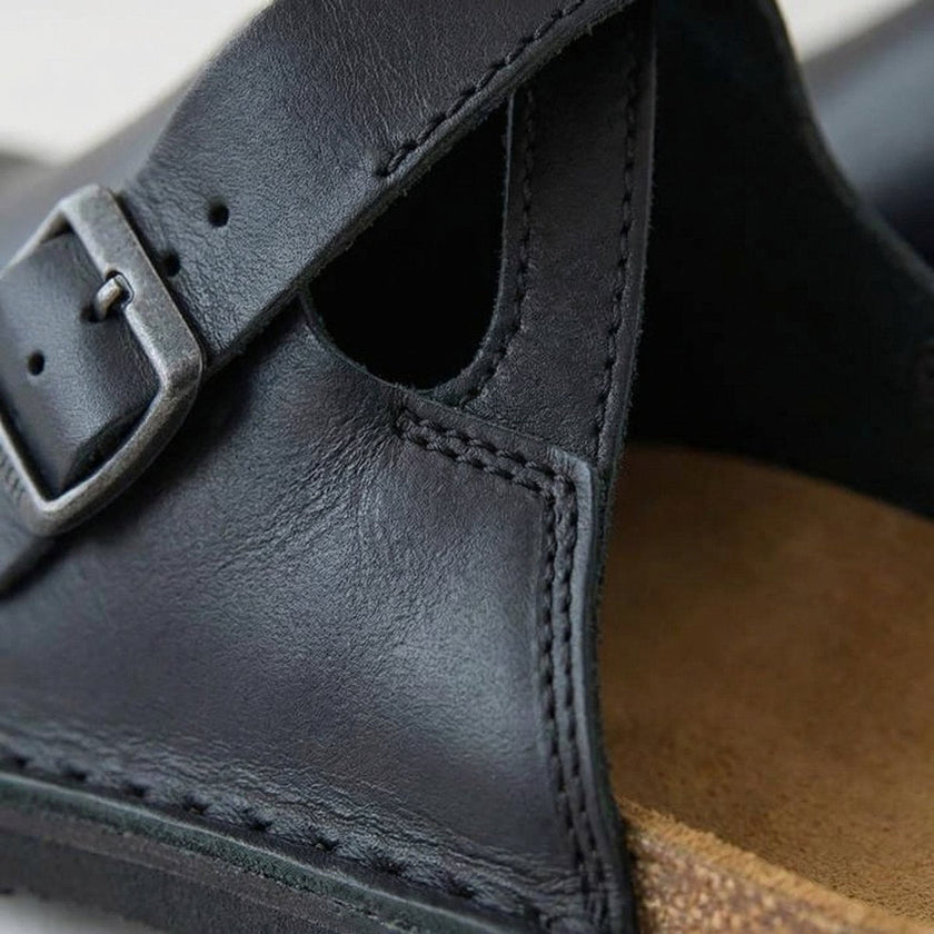 Lucas | Women's Premium Leather Slip-On Clogs