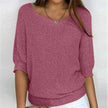 Harper | Women's Relaxed-Fit Batwing-Sleeve Knit Pullover Sweater with V-Neck for Everyday