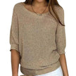 Harper | Women's Relaxed-Fit Batwing-Sleeve Knit Pullover Sweater with V-Neck for Everyday