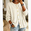 Isabella | Women's Crew-Neck Button-Front Cardigan Knit Sweater with Cozy for Everyday