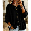 Isabella | Women's Crew-Neck Button-Front Cardigan Knit Sweater with Cozy for Everyday