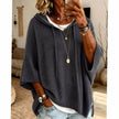 Evelyn | Women's Relaxed-Fit Drawstring Hooded Knit Sweater with Ribbed for Everyday