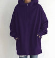 Charlotte | Women's Relaxed-Fit Full-Zip Hooded Sweatshirt Long Hoodie