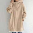 Charlotte | Women's Relaxed-Fit Full-Zip Hooded Sweatshirt Long Hoodie