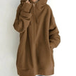 Charlotte | Women's Relaxed-Fit Full-Zip Hooded Sweatshirt Long Hoodie