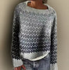 Luna | Women's Relaxed-Fit Gradient Patterned Knit Sweater with Geometric for Layering